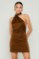 Picture of Premium satin mini dress with scarf