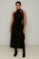 Picture of Premium satin maxi dress with tie at the neck