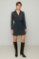 Picture of Asymmetrical mini silky touch skirt with lining