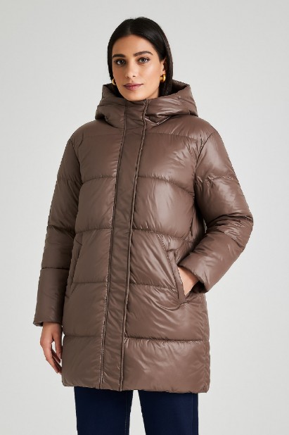 Εικόνα της b'Καπιτονέ Μπουφάν με Κουκούλα