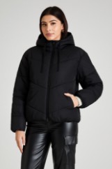 Εικόνα της b'Κοντό Καπιτονέ Μπουφάν με Κουκούλα
