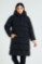 Picture of Long Quilted Puffer Jacket with Hood and Flap Pockets