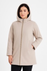 Picture of Long Softshell Jacket with Hood and Zip Closure