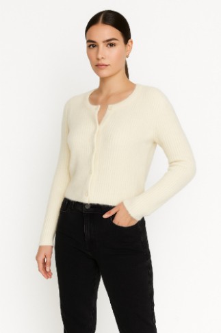 Picture of Knitted Button-Up Cardigan