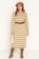Picture of Striped Knitted Dress with Collar