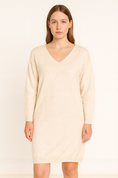 Picture of Knitted V-Neck Dress