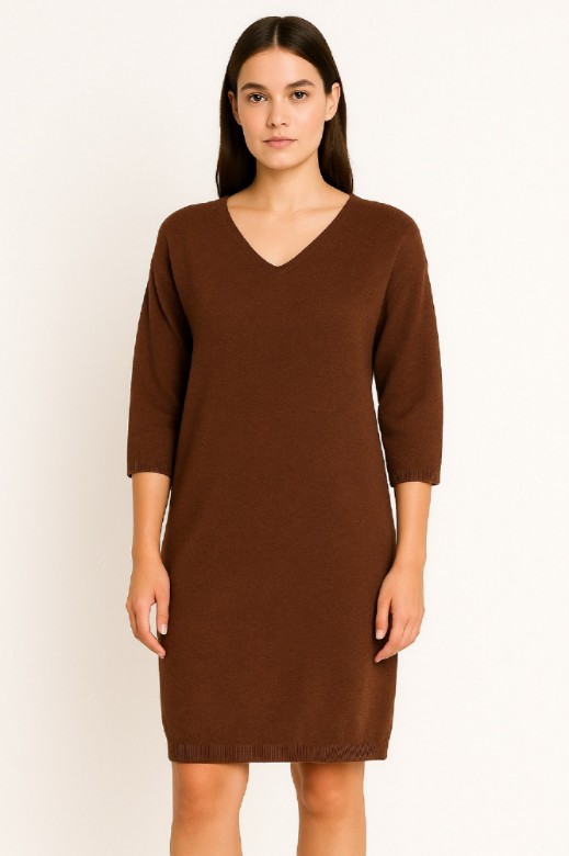 Picture of Knitted V-Neck Dress