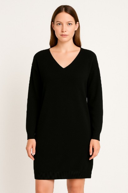 Picture of Knitted V-Neck Dress