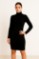 Picture of Ribbed Knitted Mock-Neck Dress