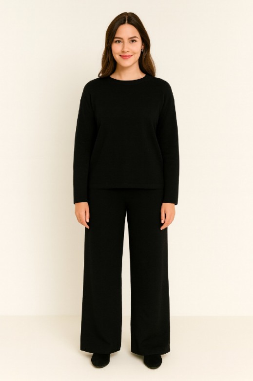Εικόνα της Σετ Πλεκτό με Μπλούζα και Παντελόνι
