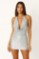 Picture of Sequined halter top with open back