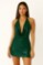 Picture of Sequined halter top with open back