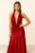Picture of Premium satin blouse with deep neckline