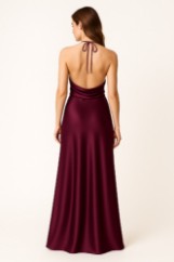 Picture of Premium satin blouse with deep neckline