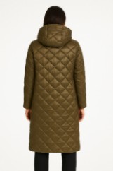 Picture of Long Quilted Coat with Hood