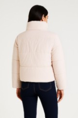 Picture of Short Quilted Puffer Jacket with High Collar