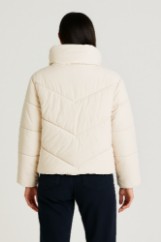 Picture of Short Quilted Puffer Jacket with Hood