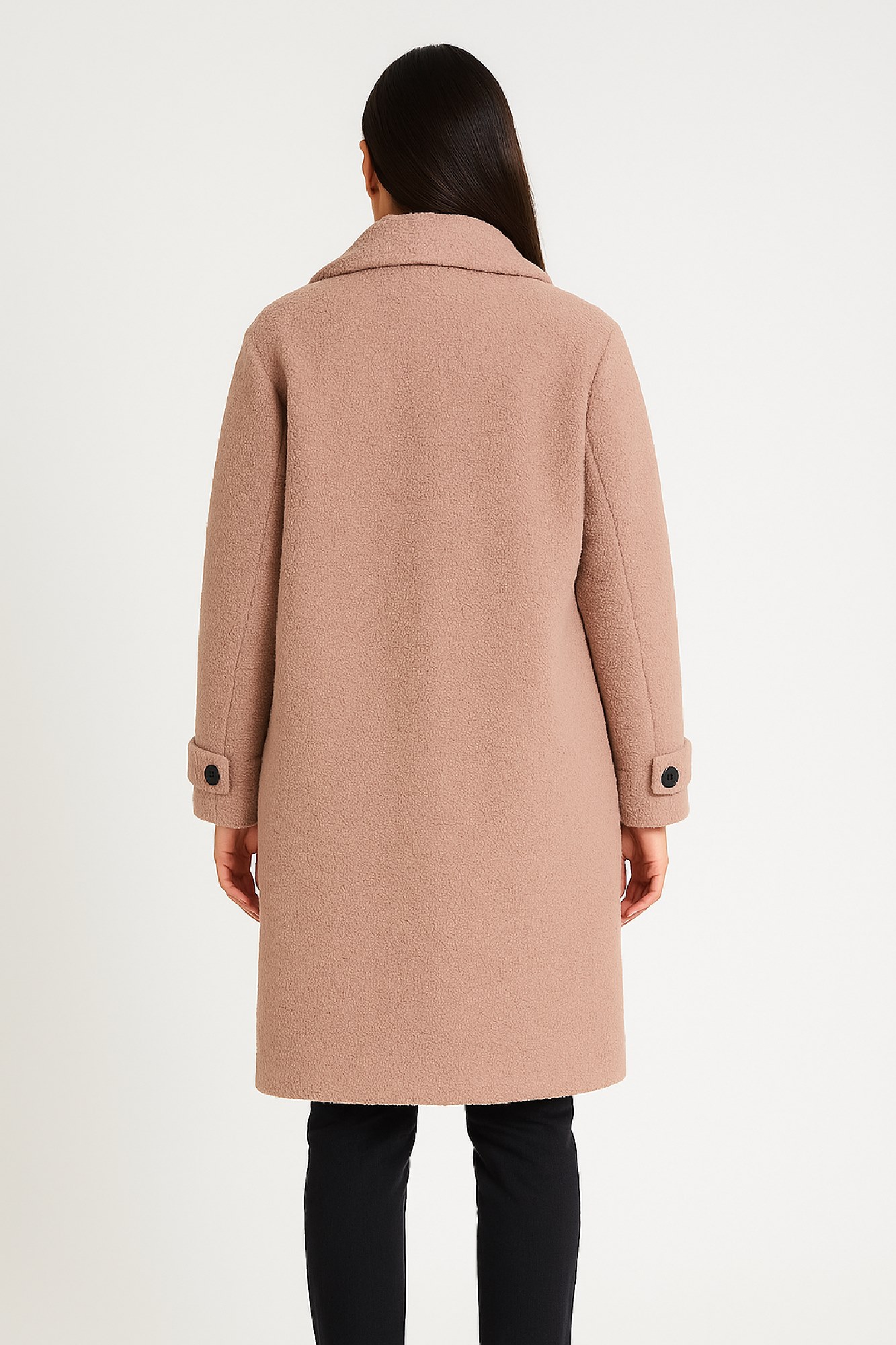 Εικόνα της s'Παλτό με Υφή Προβατάκι και Κουμπί στη Μανσέτα
