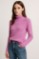 Picture of Fluffy Knit Sweater with High Neck