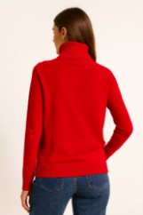 Picture of Knitted Turtleneck Sweater with Ribbed Finish