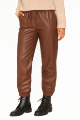 Picture of Faux Leather Jogger Pants