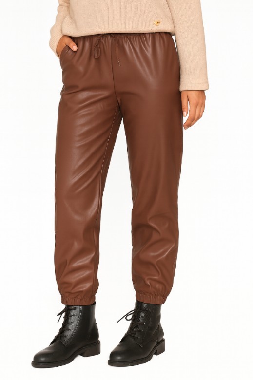 Picture of Faux Leather Jogger Pants