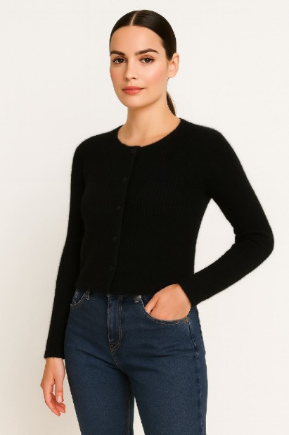 Picture of Knitted Button-Up Cardigan