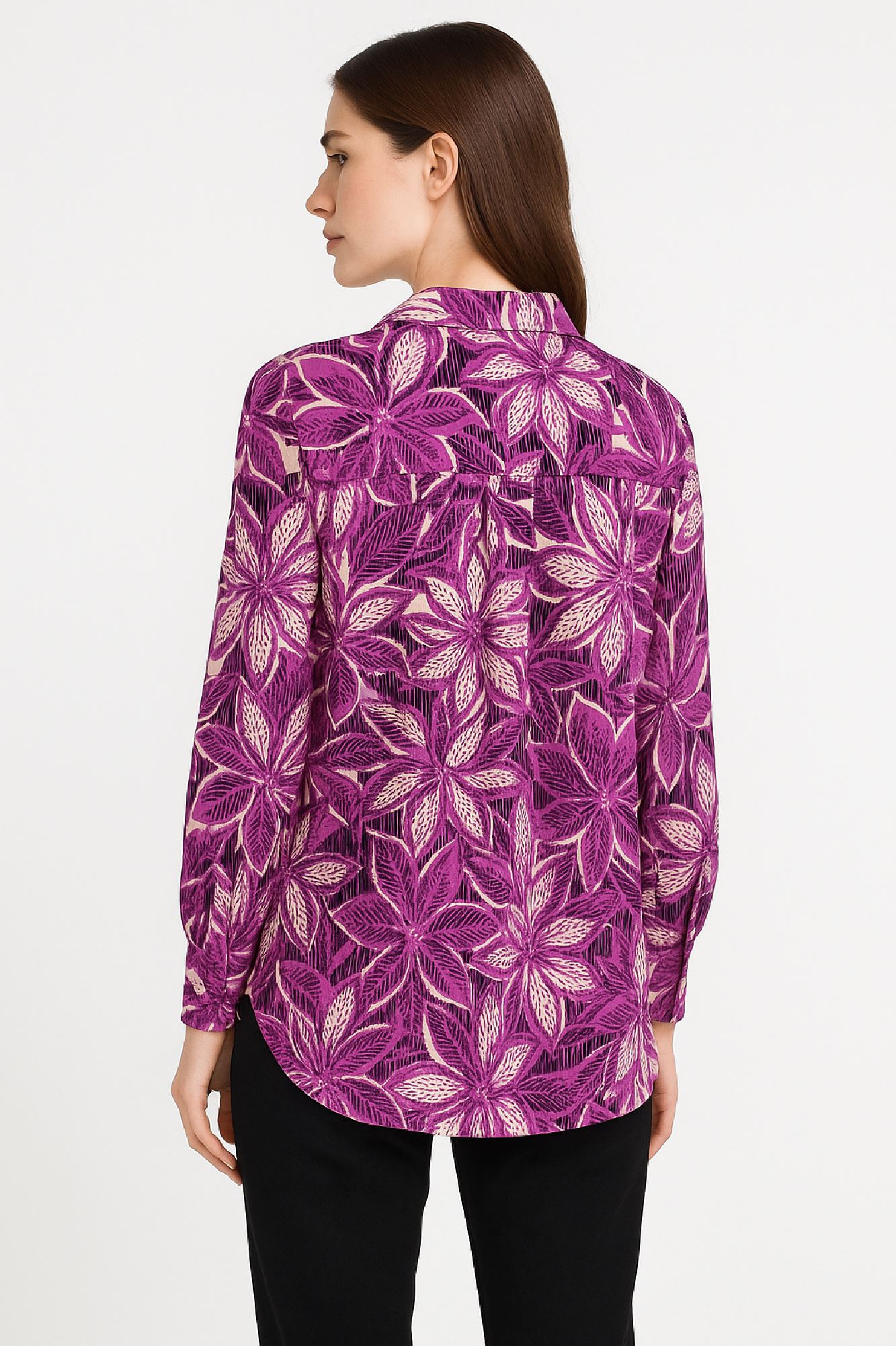 Εικόνα της Πουκαμίσα με Έντονο Φλοράλ Σχέδιο