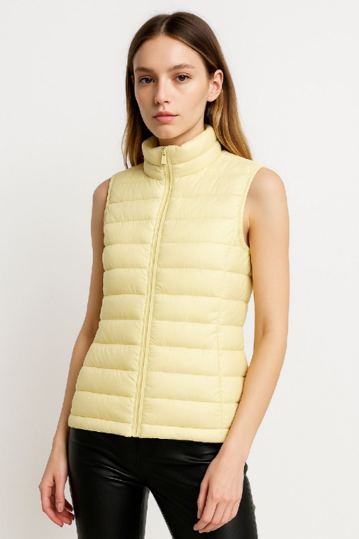 Picture of Quilted Puffer Vest with High Collar
