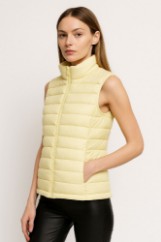 Picture of Quilted Puffer Vest with High Collar