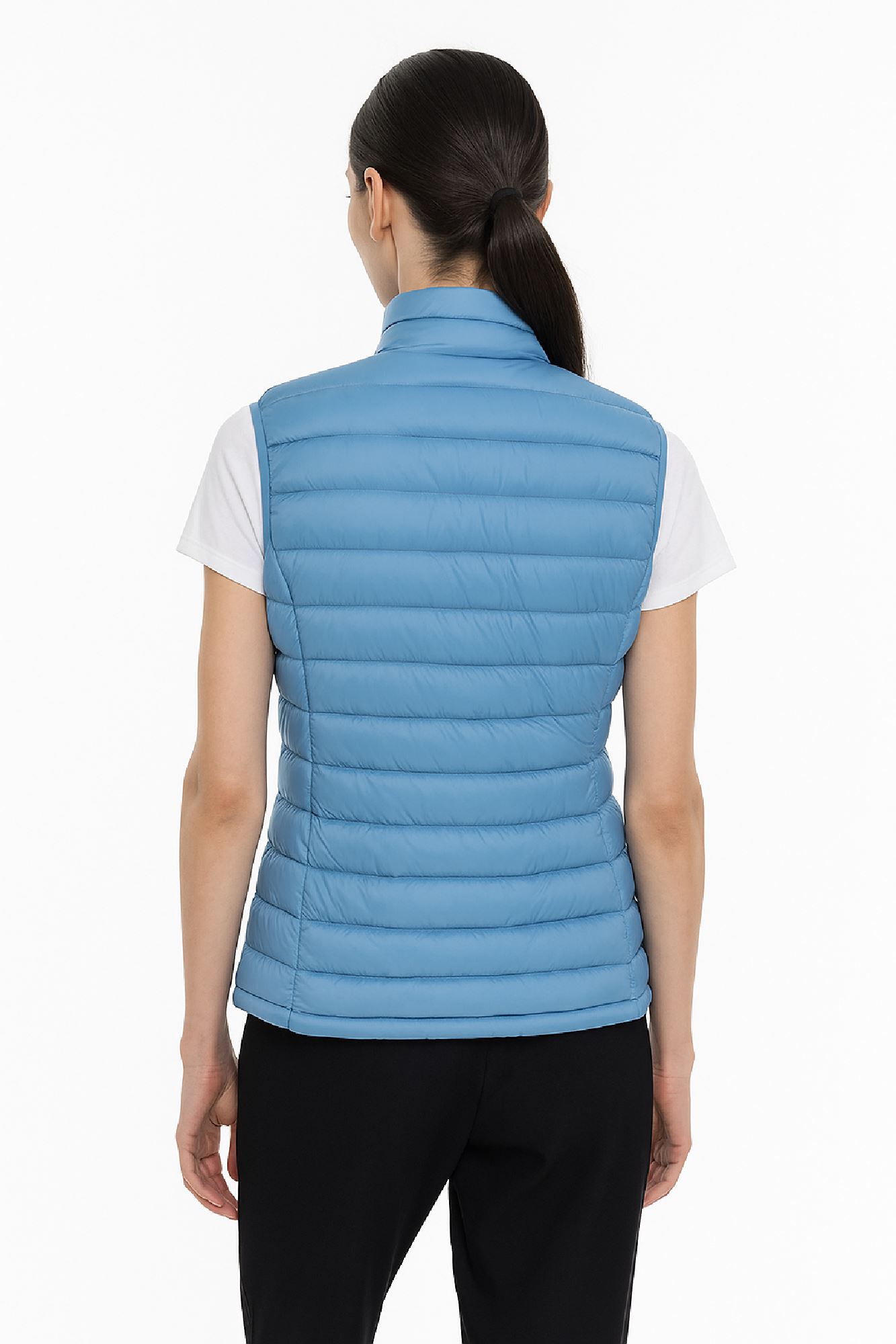 Picture of Quilted Puffer Vest with High Collar