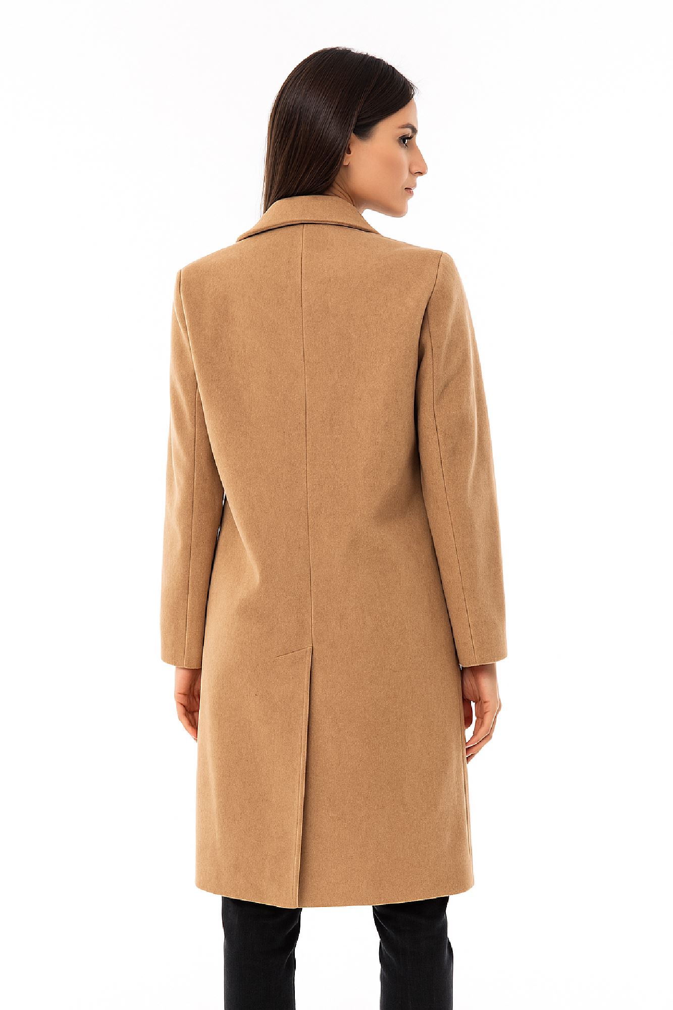 Εικόνα της s'Μάλλινο Παλτό με Διπλό Κούμπωμα και Γιακά
