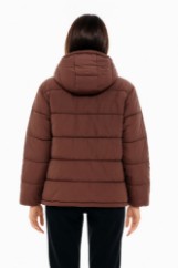 Picture of Short Quilted Puffer Jacket with Hood