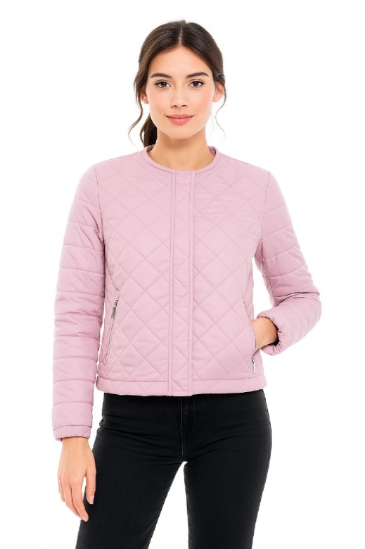 Picture of Short Quilted Jacket with Zip Closure