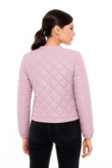 Picture of Short Quilted Jacket with Zip Closure