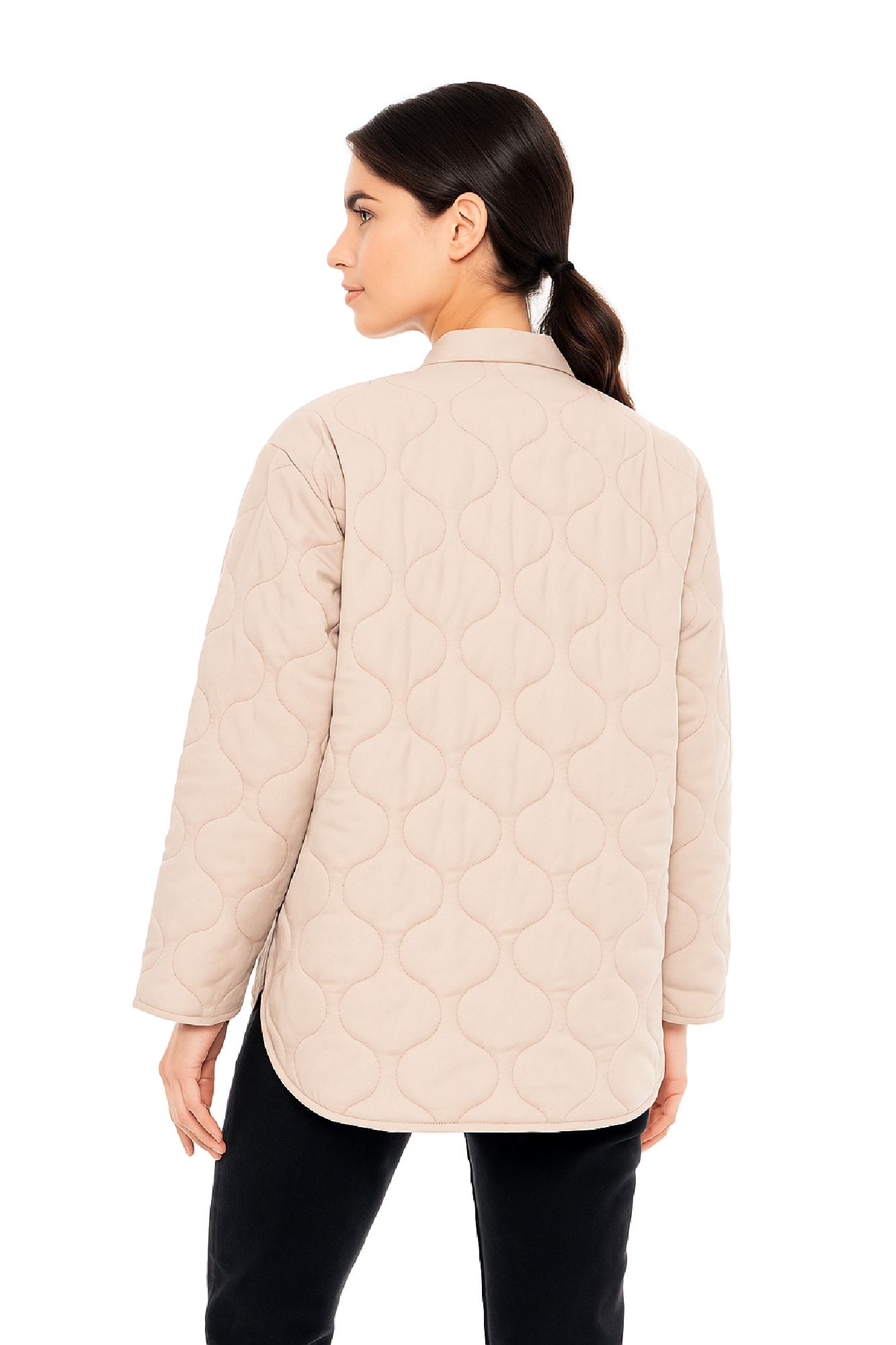 Picture of Quilted Jacket with Buttons and Front Pockets