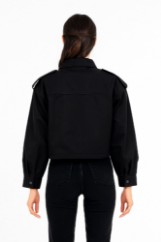 Εικόνα της s'Κοντό Μπουφάν με Τσέπες και Κουμπιά