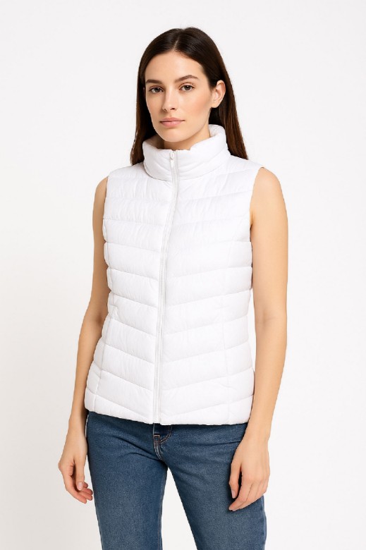 Picture of Quilted Puffer Vest with Zipper Closure