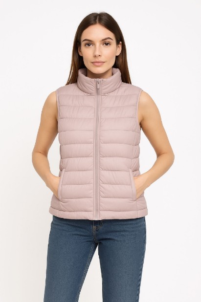 Picture of Quilted Puffer Vest with Zipper Closure