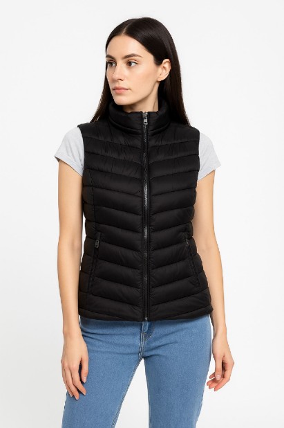 Picture of Quilted Puffer Vest with Zipper Closure