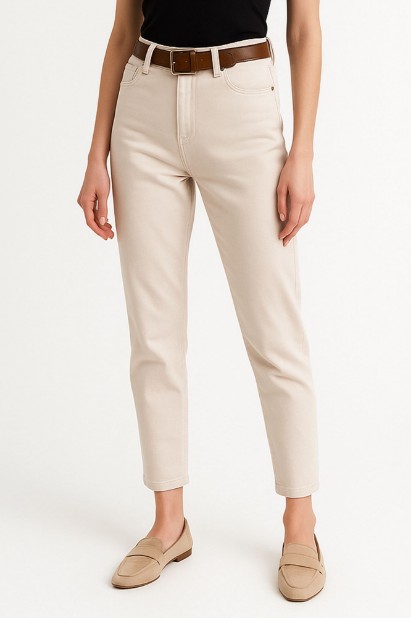Picture of High-Waisted Boyfriend Pants