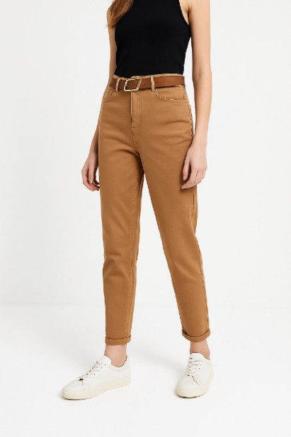 Picture of High-Waisted Boyfriend Pants