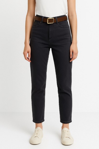 Picture of High-Waisted Boyfriend Pants