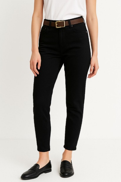 Picture of High-Waisted Boyfriend Pants