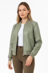 Picture of Short Bomber Jacket Leatherette