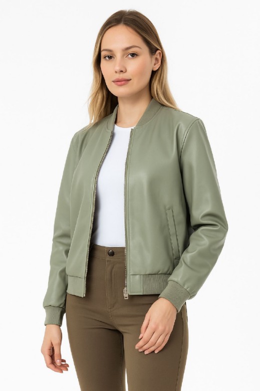 Picture of Short Bomber Jacket Leatherette
