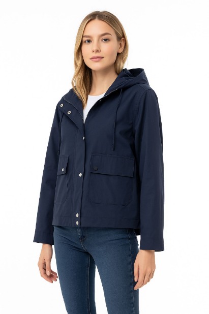 Picture of Short Parka Jacket with Hood