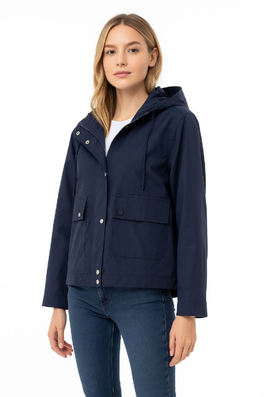 Picture of Short Parka Jacket with Hood