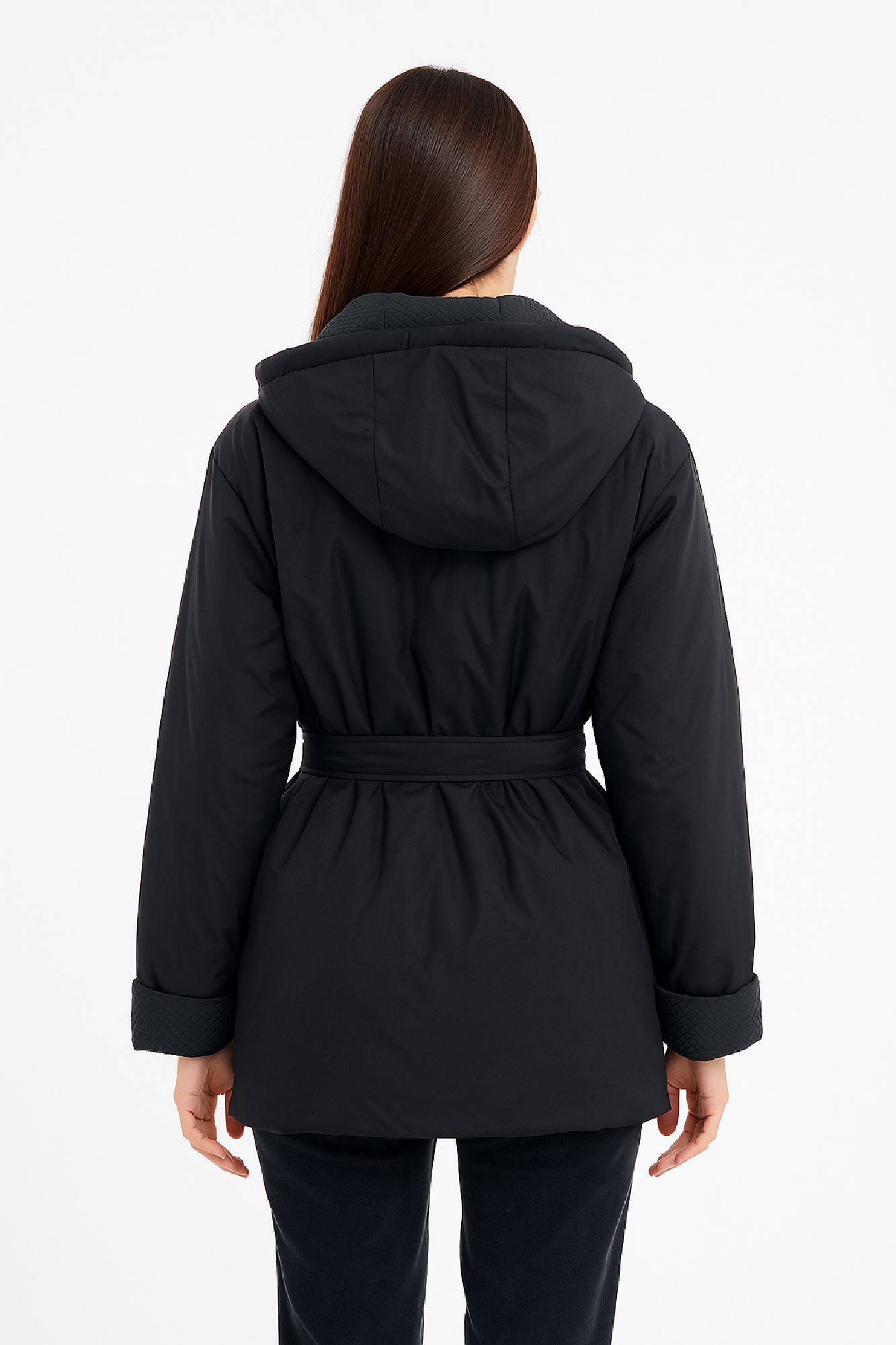 Picture of Demi Coat with Belt & Hood