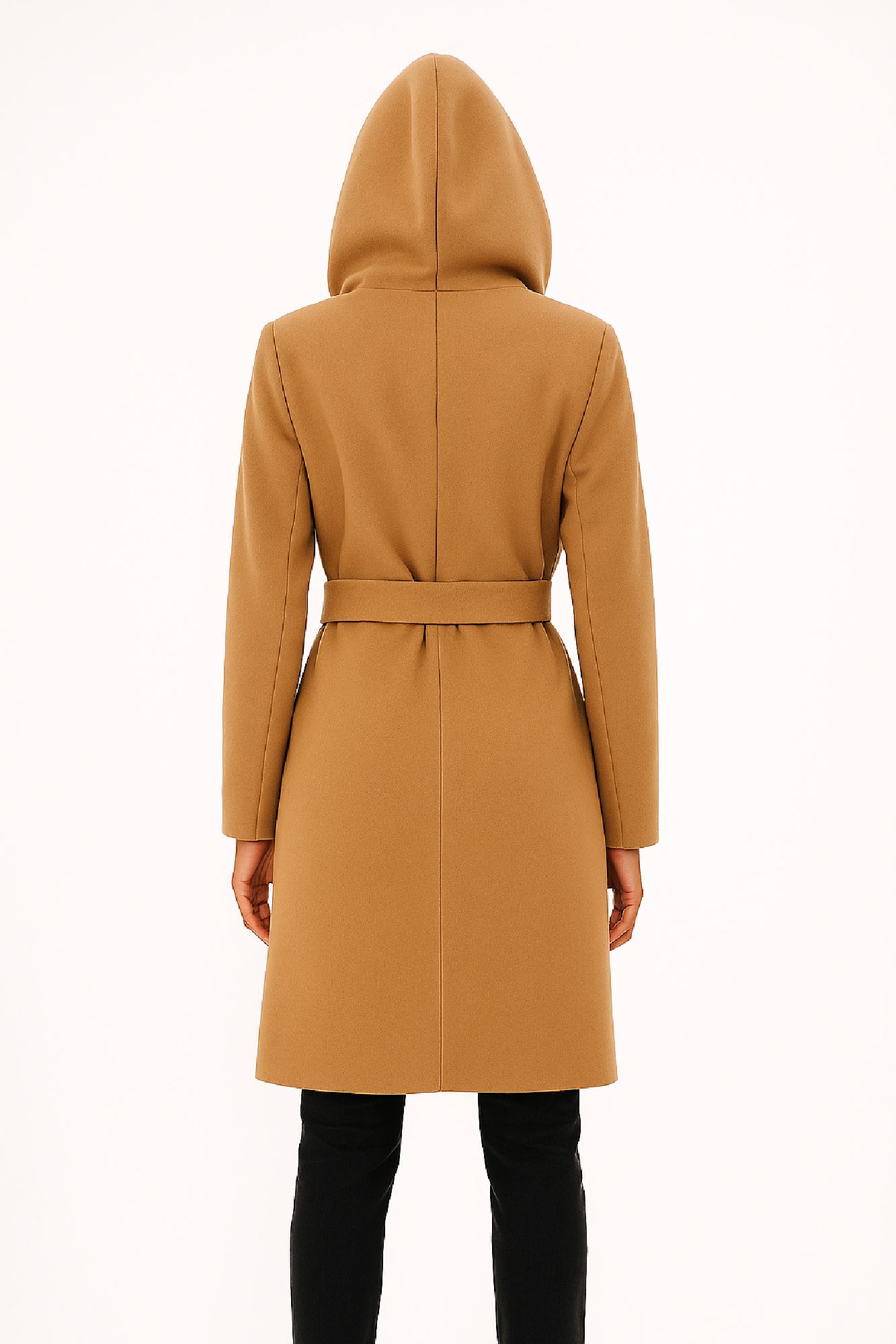 Picture of Hooded Wrap Coat with Belt – Minimal Chic Edition